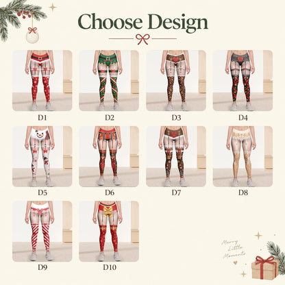 Custom Cute Xmas Characters Leggings, Funny Santa Nice List Pants, Gag Gift, Santa Elf Christmas Lights Leggings, Novelty Holiday Bottoms b6a4f723-01fc-46a8-9c20-193fffdd3787-6.jpg