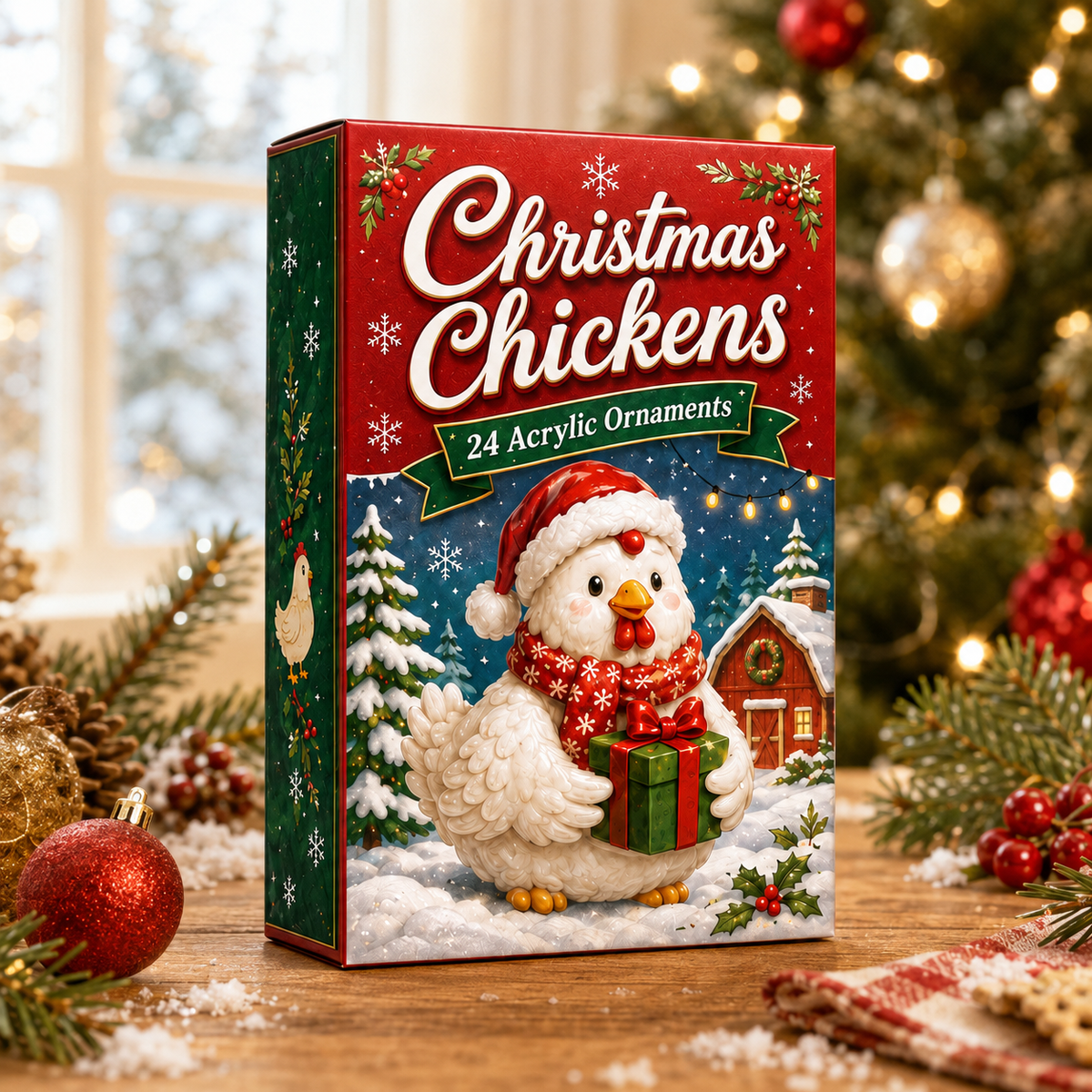 Christmas Chickens Advent Calendar 2026 - 24-Day Festive Countdown, Acrylic Charms Blind Box - Gift For Farmers, Chicken Lovers b6ad41f4-8b3c-4c9a-a42d-d5c5b641e931-box-chicken.png