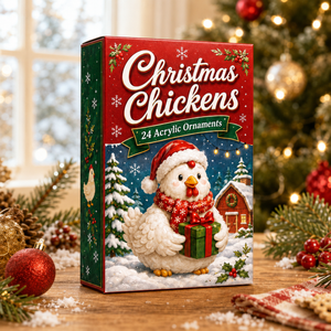 Christmas Chickens Advent Calendar 2026 - 24-Day Festive Countdown, Acrylic Charms Blind Box - Gift For Farmers, Chicken Lovers b6ad41f4-8b3c-4c9a-a42d-d5c5b641e931-box-chicken.png