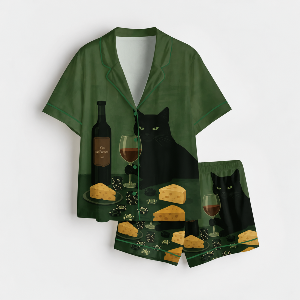 Black Cat Wine & Cheese Satin Pajama Set, Short Sleeve Button-Up Sleepwear, Funny Cat Print Loungewear, Gift for Cat Lovers b6b3599f-346b-4d76-8e83-90cd02625e12-B-ng-n-n-s-ng-vu-ng-7.png
