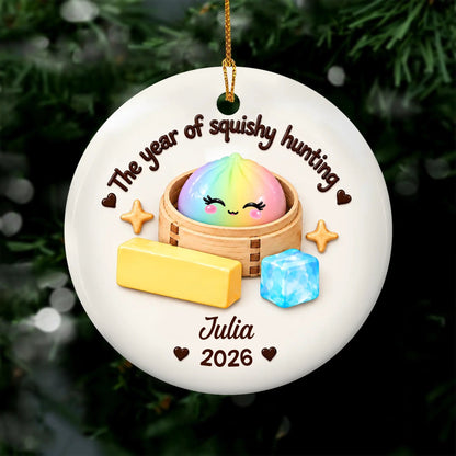 Squishy Dumpling 2026 Christmas - Personalized Ceramic Ornament, Viral Dumpling Squishy, Kids Christmas, Squishy Hunting Squishies, Butter Ornament b6c5b550-a72a-4395-baea-a64e7242eac8-6aad1ccdc2b14.jfif