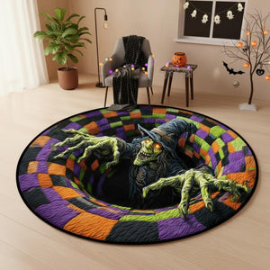 Halloween Witch & Ghost Round Rug, Spooky Welcome Mat, Cozy Indoor Carpet, Haunted Floor Mat for Entryway or Bedroom, Perfect Fall Gift Idea b6ca5504-40c9-49b8-b01c-a7c18c6fbc21-2.jpg