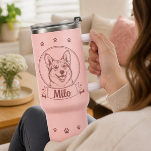 Custom Pet Portrait + Name 40oz Handled Tumbler - Personalized 40 oz Stainless Steel Tumbler b6d2a9f4-1a2d-4d02-b500-34c8f966fe21.jpg