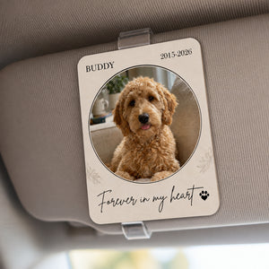 Pet Memorial Car Visor Clip – Photo, Name & Years - Personalized Car Visor Clip b7281032-15e7-46bf-854b-16a63d14b832.jpg