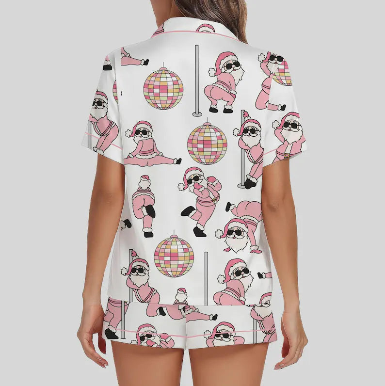 Pink Dancing Santa Pajama Set, Funny Christmas Sleepwear, Cute Holiday Lounge, Gift For Hers b72bdbe9-30e8-4138-b600-c4ceedee2fa6-il_794xN.7419002266_kh1m.webp