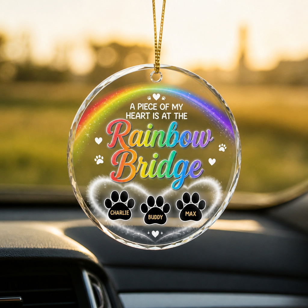 Rainbow Bridge Pet Memorial Acrylic Ornament – Custom Names - Personalized Transparent Acrylic Ornament b72f8b6c-5d8b-4389-94b7-787f0763f0c1.jpg