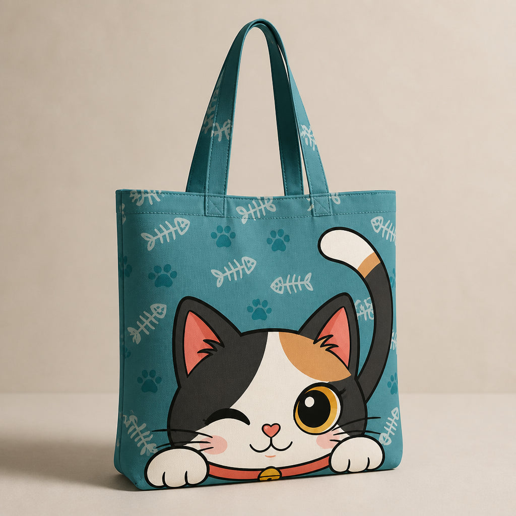 Peekaboo Kitty AOP Tote Bag - AOP Tote b73c80fa-192b-4666-90c1-12dfcf424d5e.jpg