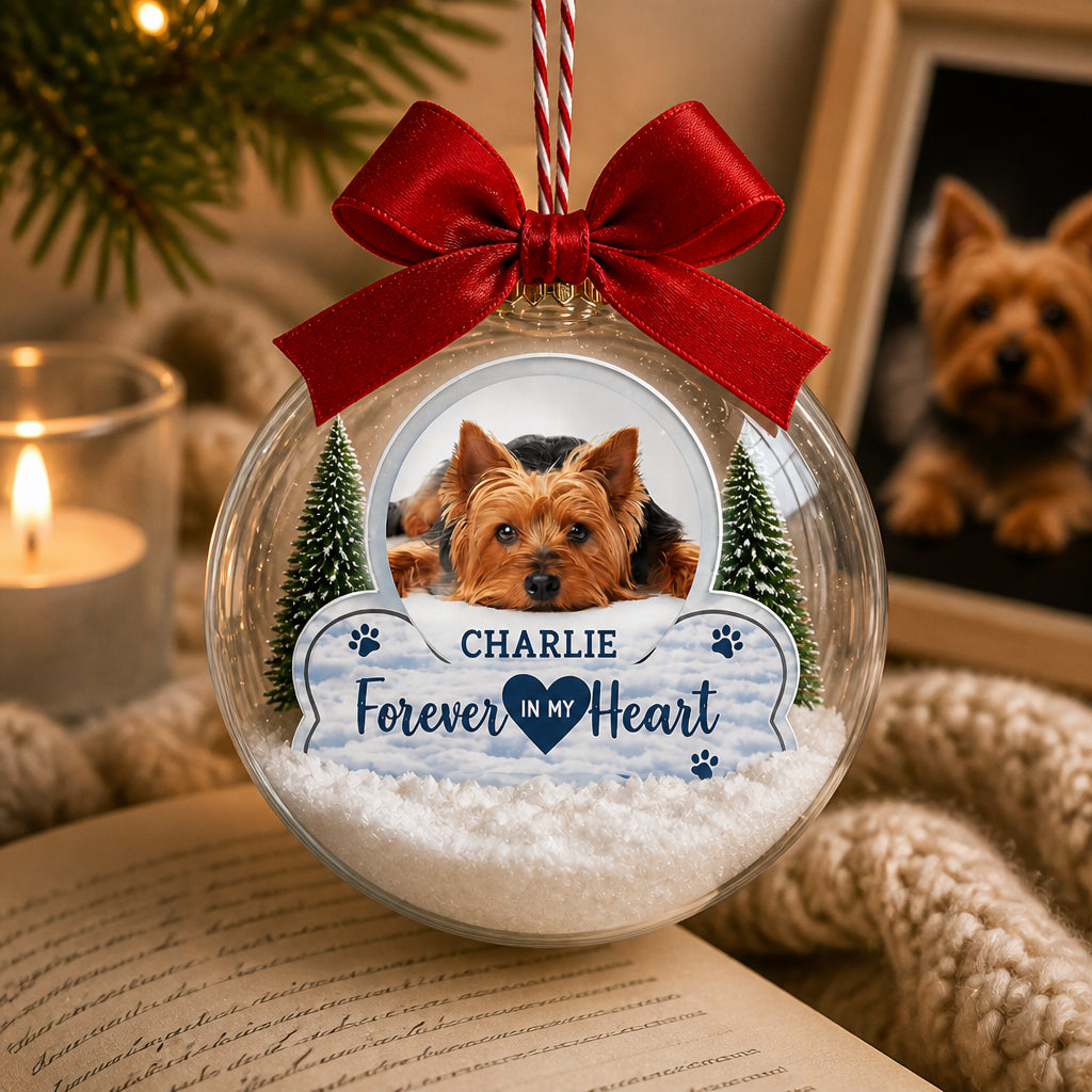 Pet Memorial Bauble Ornament – Forever In My Heart - Personalized Bauble Ornament b7664f4a-e1ff-4702-828b-5e25ff8c1961.jpg
