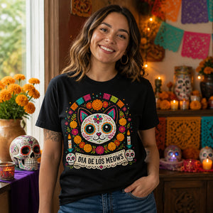 Dia de los Meows Calavera Cat Tee - Personalized T-shirt b76ec49a-4325-4b93-811c-4dcbeebab812.jpg