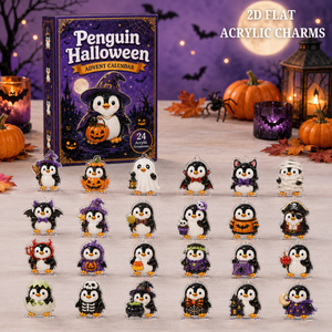 Penguin Halloween Advent Calendar 2026 - 24-Day Festive Countdown, Acrylic Charms Blind Box - Gift For Penguin Lovers b77337be-d52f-4ee7-bf83-d66e54549185-text.png
