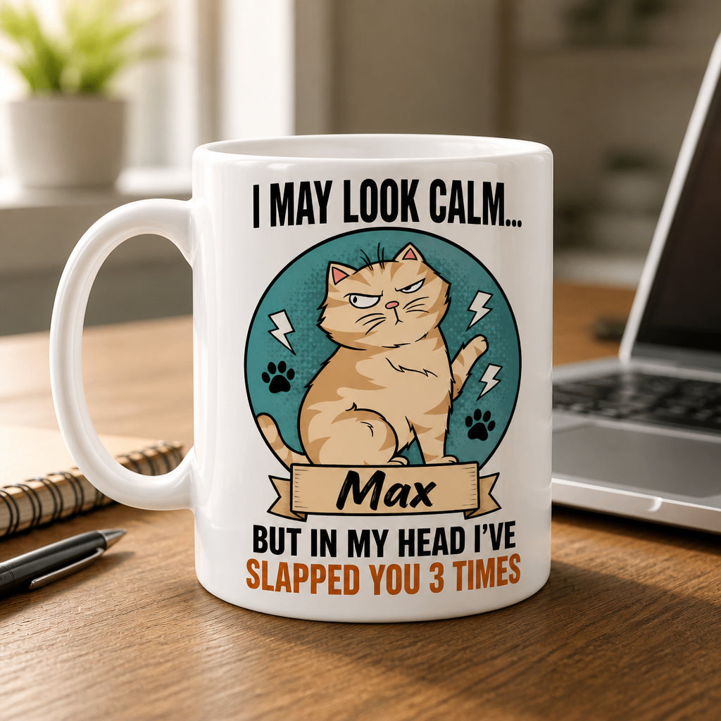 Personalized Grumpy Cat Calm But Slap Mug - Personalized Mug b7878f79-5f14-4093-b81e-19b5a12cd43a.jpg