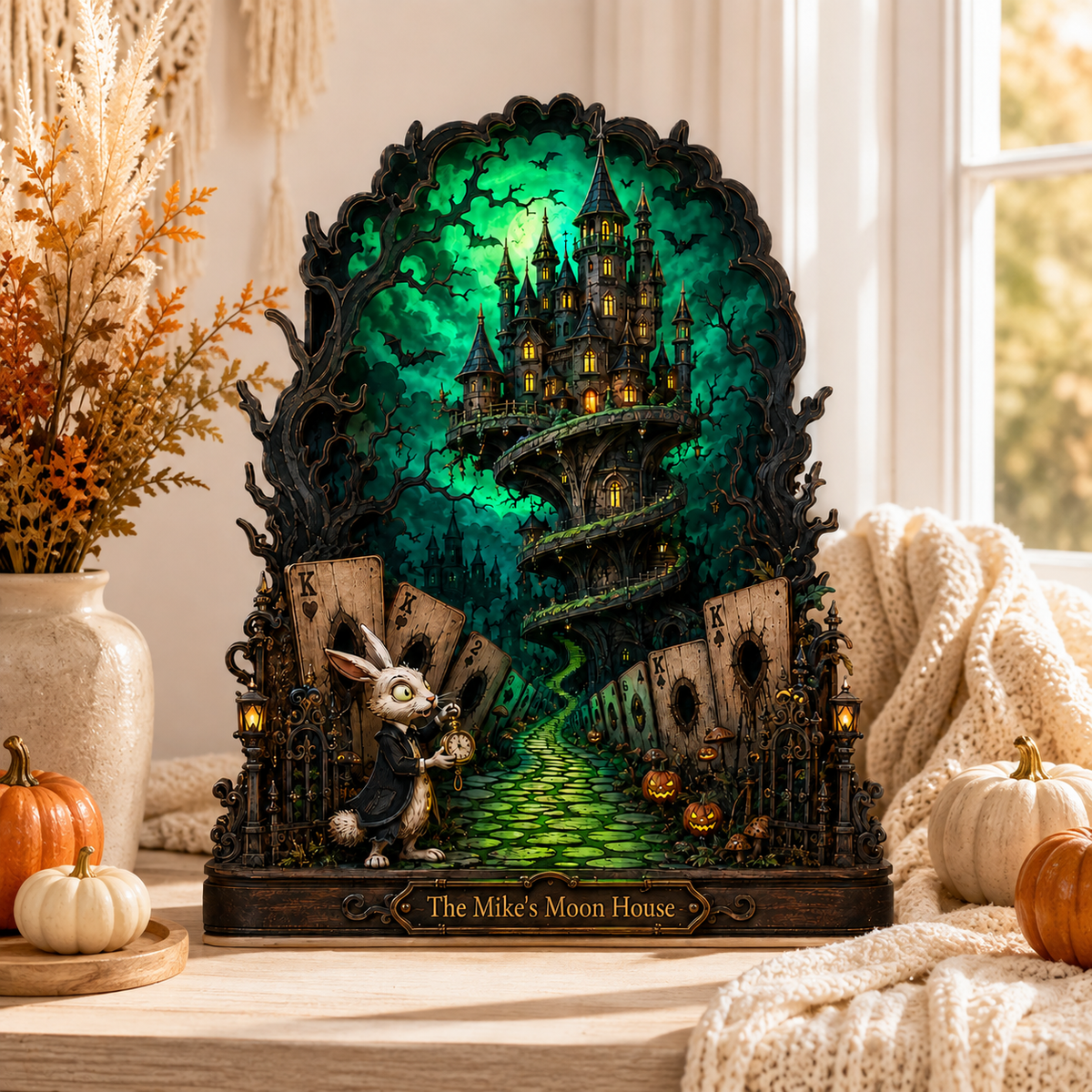 Personalized Haunted House Wooden Block, Custom Name Halloween Decor, Spooky Gothic Castle Tabletop Sign, Rabbit Wonderland Halloween Gift b793520f-0f47-4373-88cc-bc3951a247f6-Image-Aug-13-2026-11_02_42-AM-3-.png