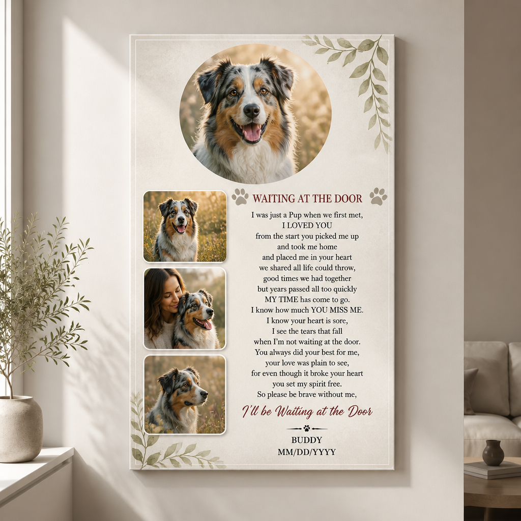 Waiting at the Door Pet Memorial Photo Canvas - Personalized Canvas b79fa3e3-4a2a-45c4-b50f-b5e46e39a9a2.png