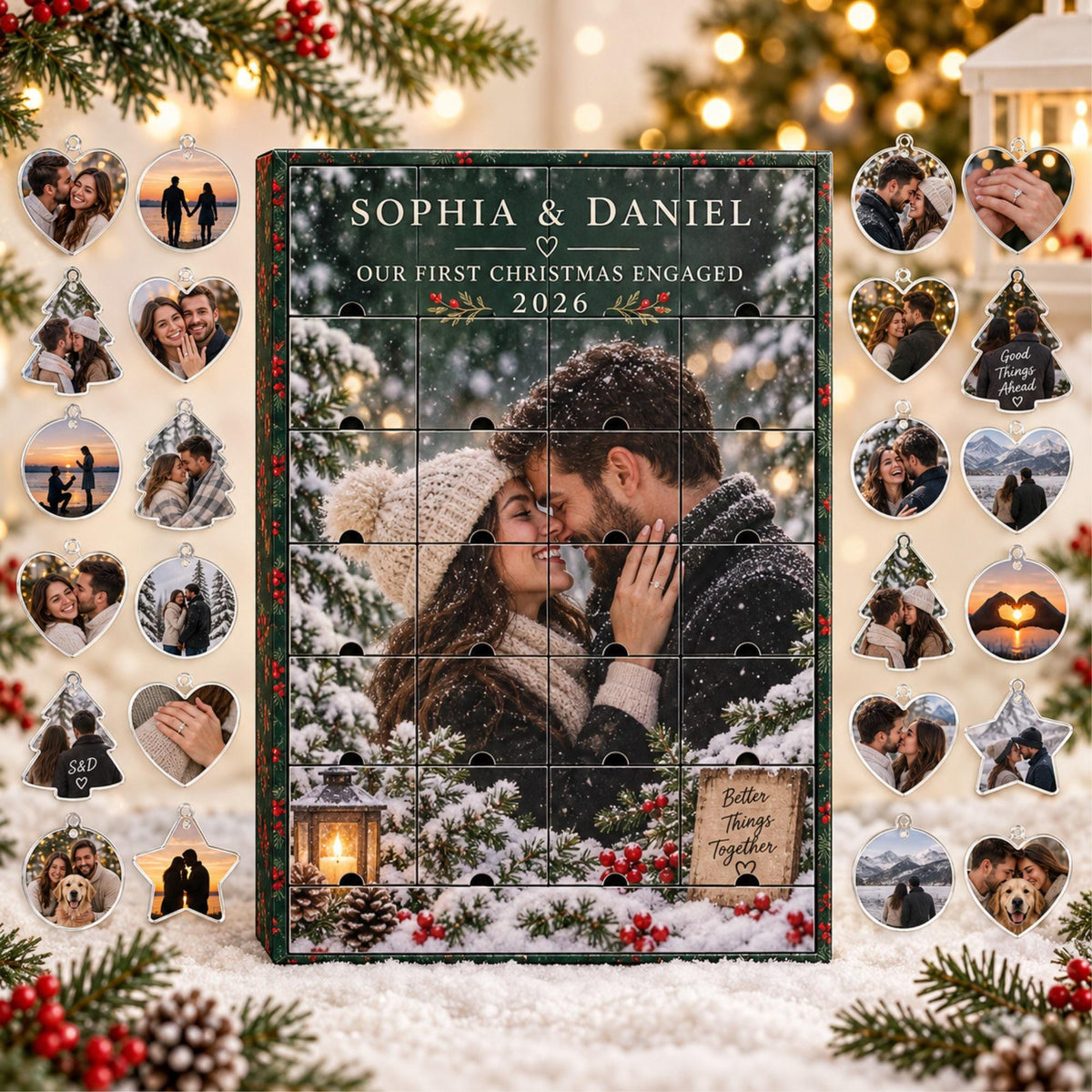 Personalized Engagement Advent Calendar with 24 Custom Photo Acrylic Ornaments, First Christmas Engaged Gift, Couple Keepsake for Fiancée b7acb33b-9487-4e57-a217-ad565d2969ec-il_fullxfull.8590146746_ms75.jpg