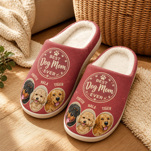 Best Dog Mom Ever – Custom Pet Photo Slippers - Personalized Fleece Slipper b7b591e9-7b4a-4cab-9b8f-20b21666f3c0.jpg