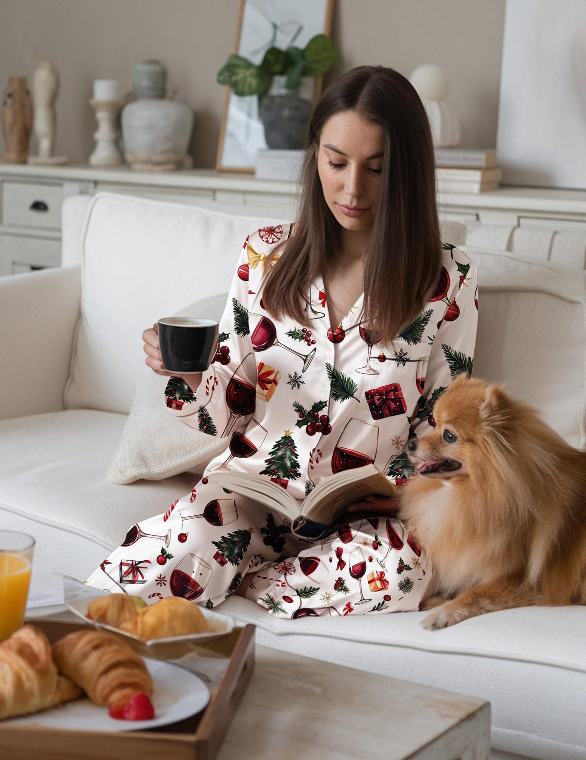 Wine Glass Christmas Pajama Set: Women's Satin Holiday Sleepwear b7ccda96-9a7b-4338-affa-5d6b81365196-il_1588xN.7240934002_hqlr.jpg