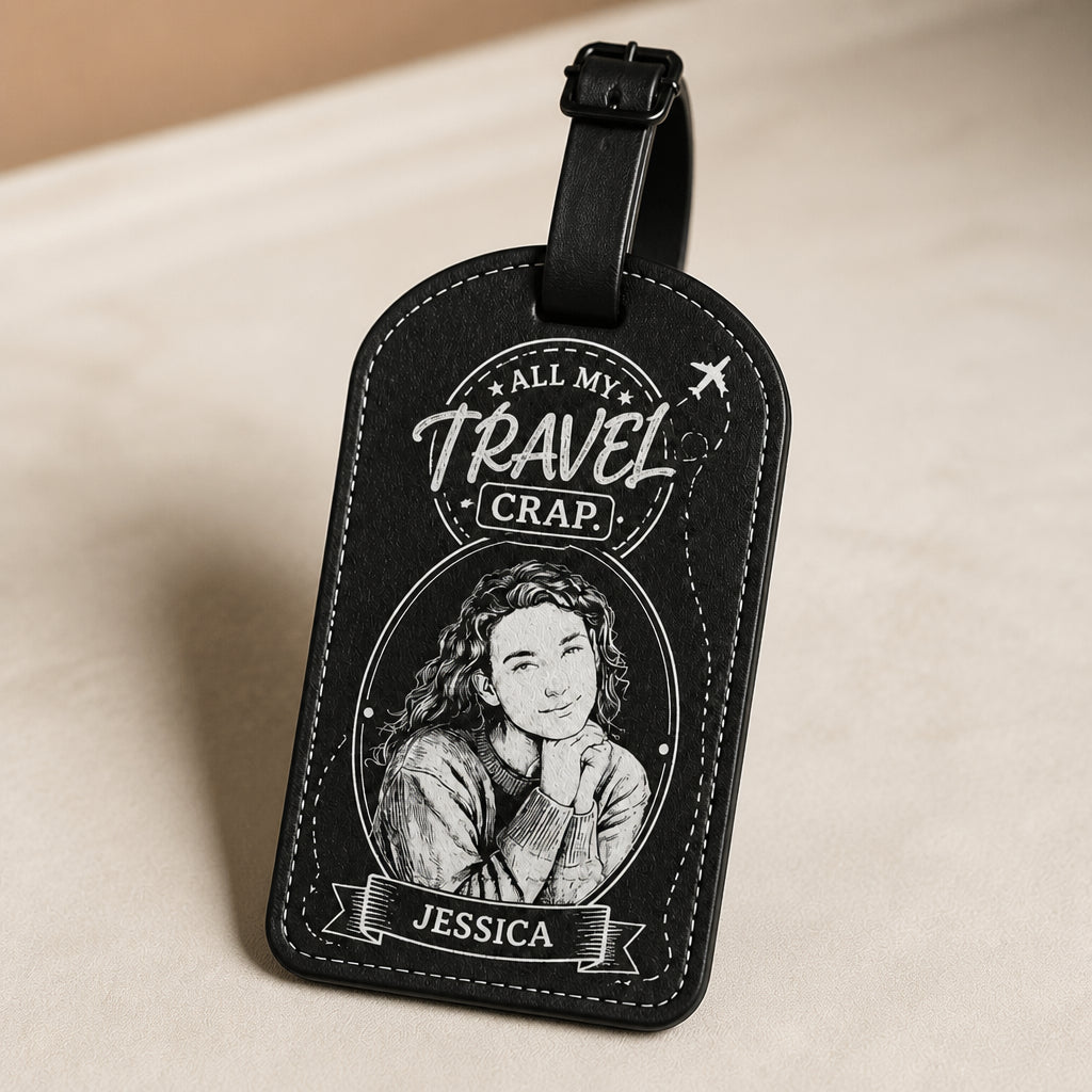 All My Travel Crap Portrait Luggage Tag - Personalized Personalized Leather Luggage Tag b7d6b33e-4fb9-4553-8ef5-42346bf6e7b9.jpg
