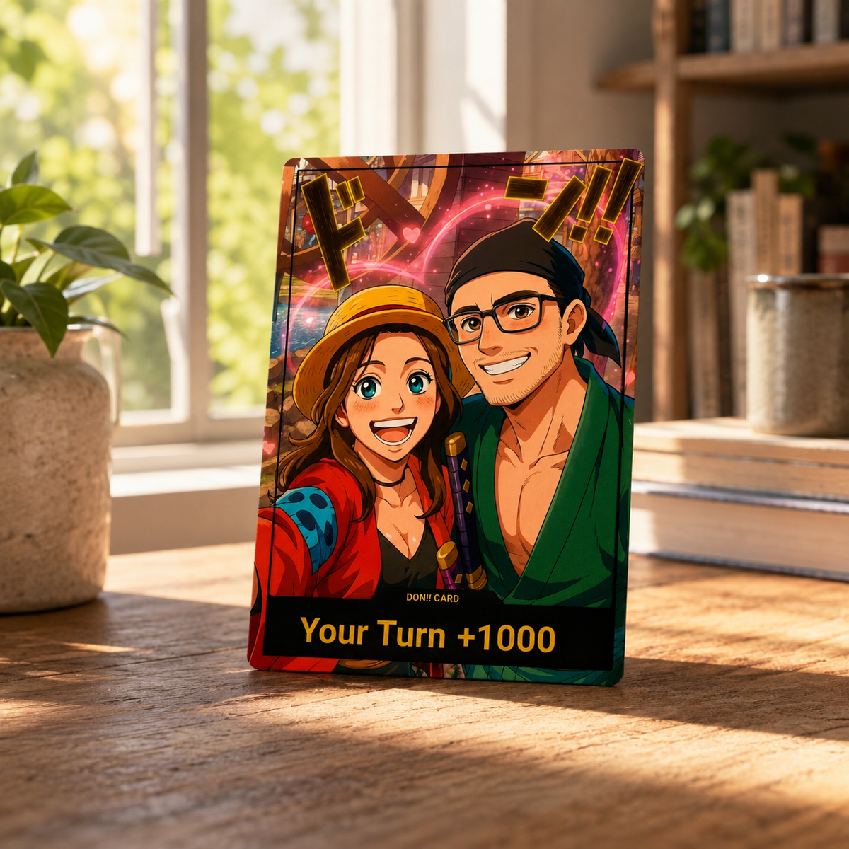 Personalized 1P DON!! Card, Custom Anime Couple TCG Gift for Husband or Boyfriend b7dc9ec3-1840-42dd-8ee7-8b55ffc9cc04-banner-1.png