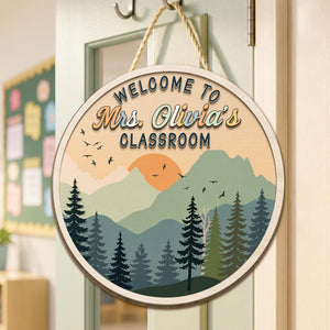 Custom Classroom Mountain Door Sign, Classroom Decor, Teacher Wooden Door Sign, Classroom Door Hanger, Back To School, Teacher Appreciation b7fb3cda-48ad-48f6-81c9-833e0b987106-6.jpg