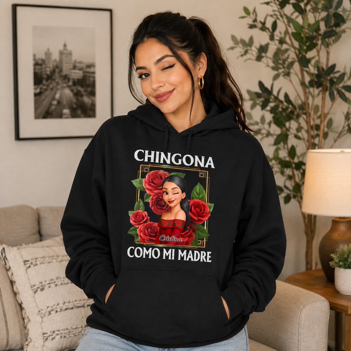 Custom Unisex T-shirt, Premium T-shirt, Hoodie - Personalized Hispanic Month Birthday Gifts For Hispanics And Latinos, Women - Roses Are Red, Attitude Is Hotter