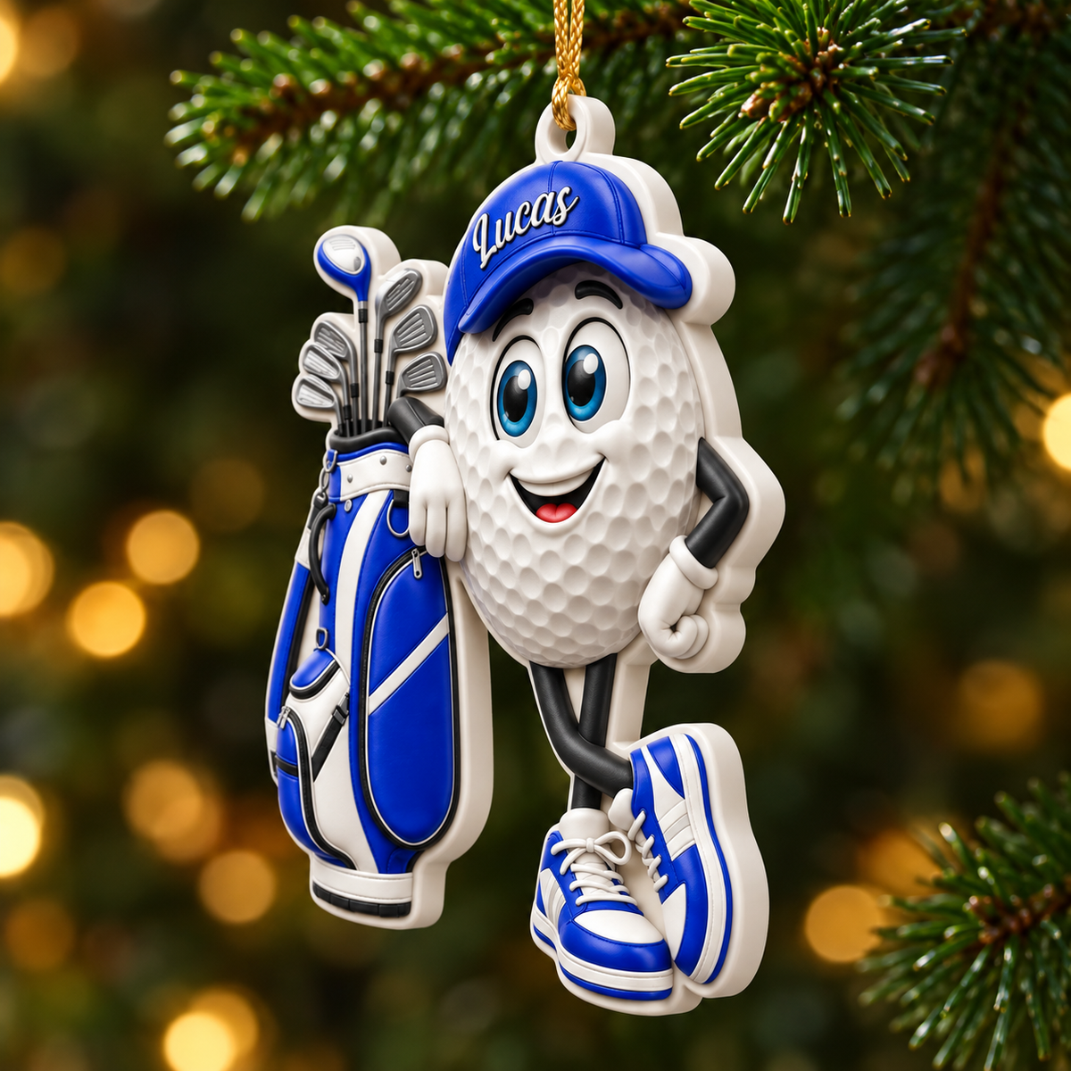 Golf Is My Happy Place - Personalized Golf Ornament, Custom Name Golf Lover Christmas Gift, 3D Relief Acrylic Xmas Tree Decor,Fun Holiday b80d8c49-2905-4cd1-884c-58ef2dee34f0-3d899d8f-6787-45c1-a96e-5d676dee5dc5.png