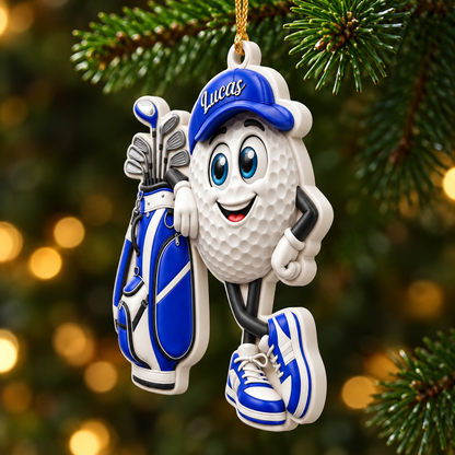Golf Is My Happy Place - Personalized Golf Ornament, Custom Name Golf Lover Christmas Gift, 3D Relief Acrylic Xmas Tree Decor,Fun Holiday b80d8c49-2905-4cd1-884c-58ef2dee34f0-3d899d8f-6787-45c1-a96e-5d676dee5dc5.png