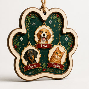 Custom Pet Paw Ornament – Photo Portraits with Names (3 Pets) - Personalized 3-Layered Wood Ornament b82956fd-4fe7-495e-bbbc-066efdf975bd.jpg