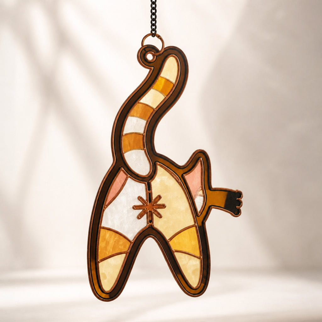 Stained-Glass Cat Butt Suncatcher – Funny Window Gift for Cat Lovers - Suncatcher Ornament b83deb8c-6bd5-4310-81b8-32cc73bb9f56.jpg