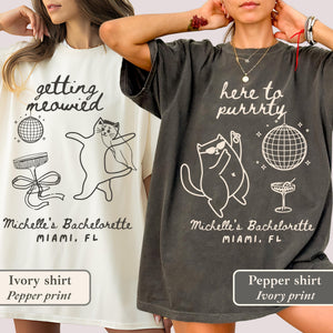 Getting Meowied Bachelorette Shirt: Funny Cat Lovers Bride Party Tee b841c7ad-1aa8-4986-83c5-1d7b1789c760-2.jpg