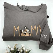 Mama Embroidered Shirt Custom With Favorite Photos Mother's Gift, Family Gift
