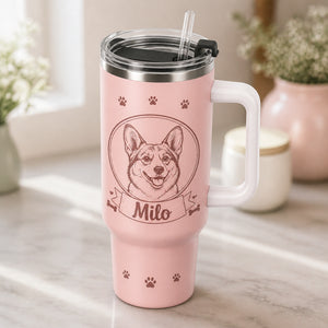 Custom Pet Portrait + Name 40oz Handled Tumbler - Personalized 40 oz Stainless Steel Tumbler b857d721-02cf-4ce6-b05c-8498c8baac67.jpg