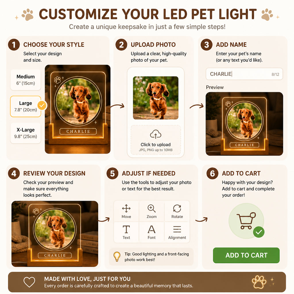 Custom Pet Photo LED Night Light with Name & Paw Accent - Personalized 3D LED Light Wooden Base b85a69f9-b2b7-4500-a672-16b1ea2c7cf7.jpg