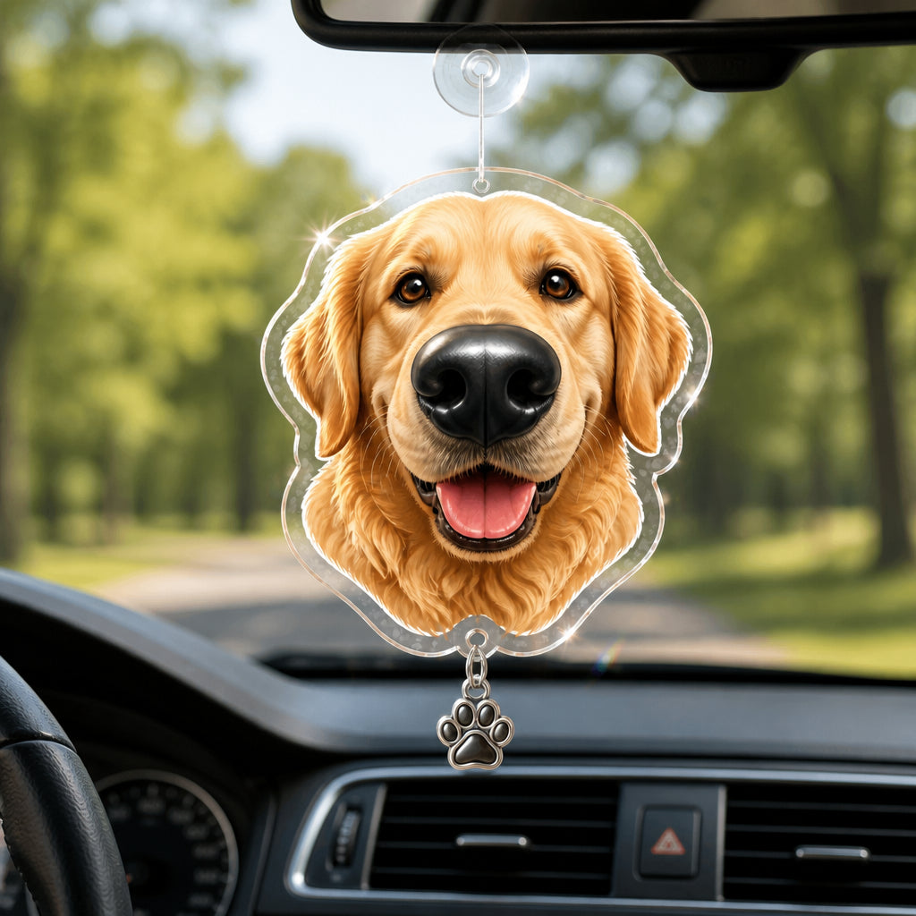 Custom Pet Big-Nose Car Vent Clip - Personalized 1 Layered Suncatcher with Charm b879a6fd-014a-458e-8cd0-6366e8010b80.jpg