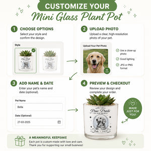 Pet Memorial Planter – You Left Paw Prints On Our Hearts (Photo-to-Sketch) - Personalized Mini Glass Plant Pot b887a0cf-846c-453a-8502-4cf01c4cd20c.jpg