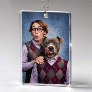 Custom Pet + Owner Head‑Swap Suncatcher – Studio Portrait - Personalized Suncatcher Ornament b8941a50-0197-4510-a8c3-7d96c4c94dc1.jpg