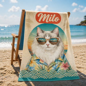 Retro Sun Custom Pet Portrait Beach Towel - Personalized Beach Towel b89e7d91-b4a6-4f77-8498-5d5c0afa5437.jpg
