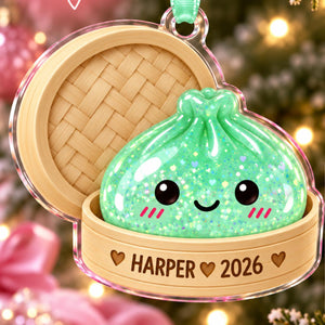 Squishy Ornament, Custom Name Dumpling Ornament, Cute Squishy Lover Gift, year of squishy ornament, Kawaii Ornament, 2026 Kids Keepsake b8ab4196-1e21-4197-baea-ffda1a56e62d-4-1.jpg