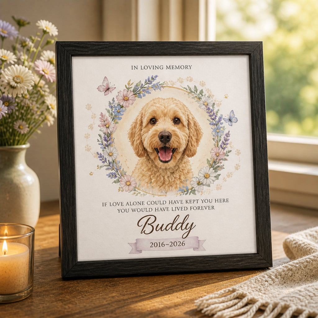 Pet Memorial Photo Frame – If Love Alone… (Photo + Name + Years) - Personalized Picture Frame b8bdd4f1-ccb3-4f38-8678-d89b5e220fec.jpg