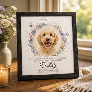 Pet Memorial Photo Frame – If Love Alone… (Photo + Name + Years) - Personalized Picture Frame b8bdd4f1-ccb3-4f38-8678-d89b5e220fec.jpg