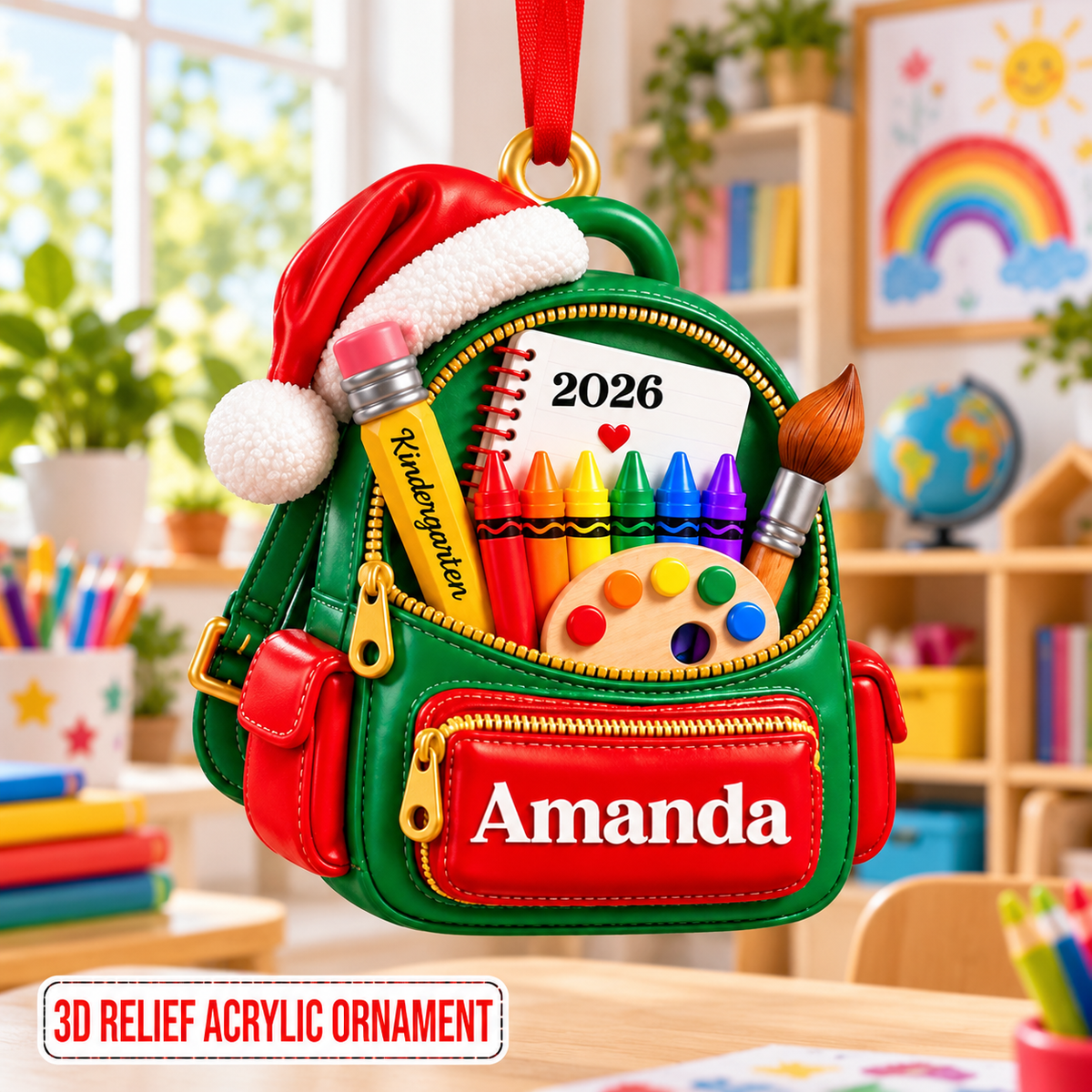 Personalized Kindergarten Christmas 3D Relief Ornament, Custom Name Backpack Christmas Ornament, 2026 Teacher Student Gift, First Time Kids b8c260dd-e105-439d-a2d1-deb64fe4b2ec-8f50d068-11c9-4963-bf4d-14f0925ba4a5.png