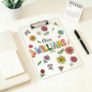 Custom Teacher Name Clipboard,Teacher Appreciation Gift,Personalized School Pencil Board,Classroom Decor,Back to School Gift from Students b8c7c014-ba83-4390-b41e-85dae4c7beac-7.jpg