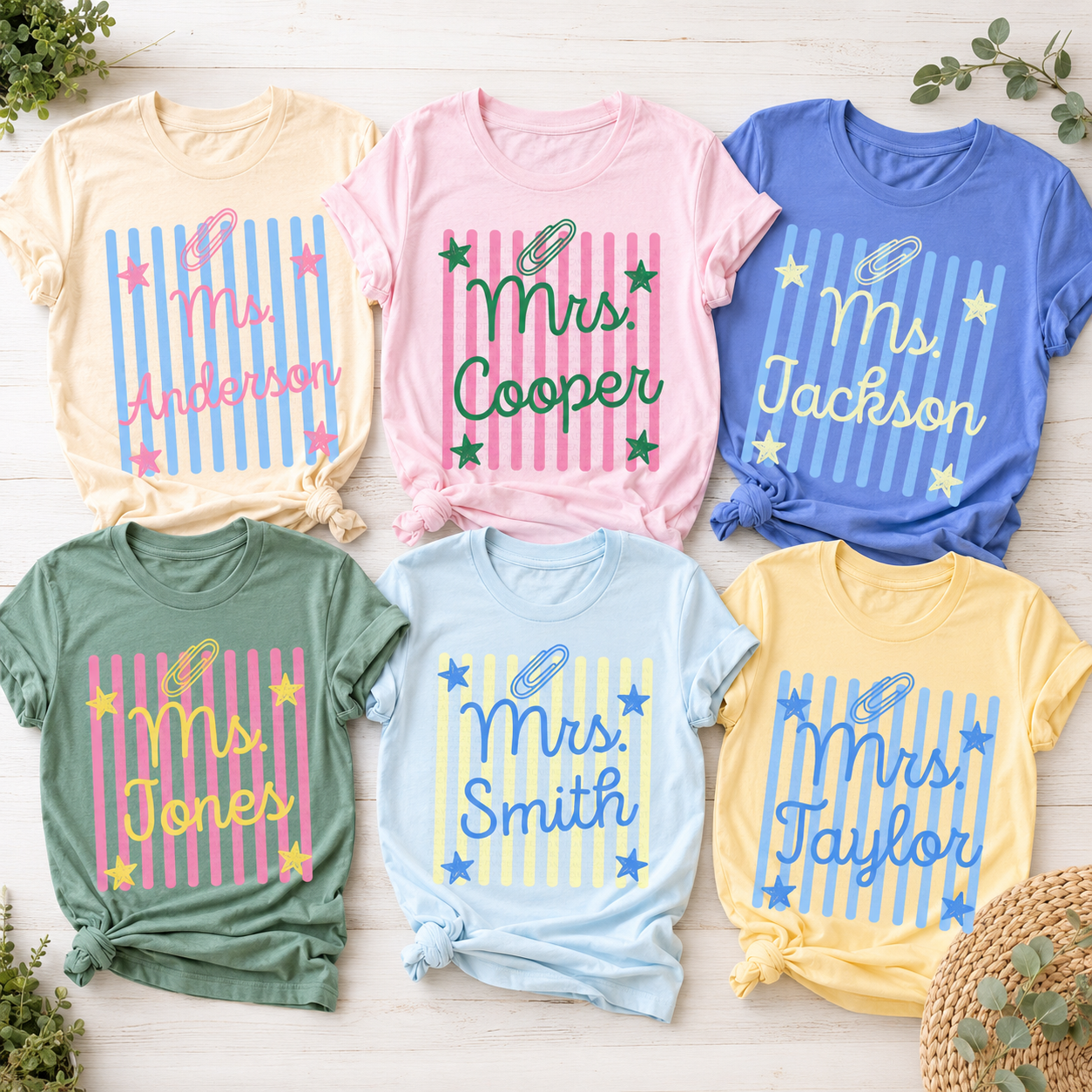 Custom Teacher Name Shirt, Personalized Teacher Shirt, Comfort Colors Teacher Tee, Back to School Shirt, Teacher Gift, Preppy Teacher Tee b8e58f37-7b07-4128-9a40-be99d53e6db4-banner-1.png
