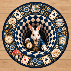 3D Rabbit Hole Optical Illusion Round Rug, Whimsical Bunny Tea Party Floor Mat, Checkered Vortex Carpet, Fantasy Wonderland Home Decor b8ec1a8b-9b69-43cf-8bf0-dbb22c7b1558-Th-m-tr-n-th-tr-ng-v-hoa.png