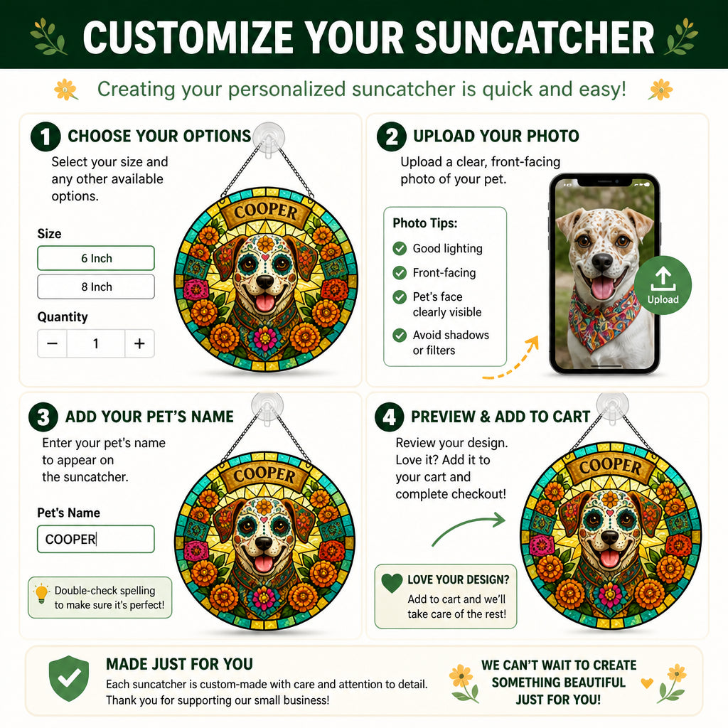 Sugar Skull Pet Name Stained-Glass Suncatcher - Personalized Suncatcher Stained Glass b8efc4d4-c925-4e20-adc0-c738768d05ce.jpg