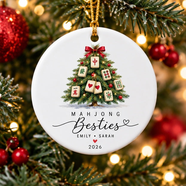 Personalized Mahjong Besties Holiday Ornament – Custom Names Mahjong Christmas Ornament, Friendship Gift for Mahjong Lovers b910b3c2-d1a3-4788-9413-cd7f8edf123a-mahjong_besties_mockup_01_tree.jpg