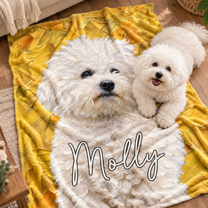 Personalised Oil Painting Style Pet Photo Soft Throw Blanket with Name Home Decor Birthday Pet Memorial Gift for Pet Lovers b9461949-e7fa-42c9-9f4a-4018471917ec-banner-3.jpg