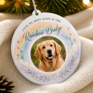 Rainbow Bridge Pet Memorial Photo Ornament - Personalized Aluminum Ornament b9532a32-3582-4489-824d-eab4e0d190b8.jpg
