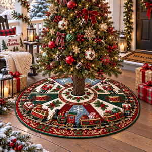 Vintage Quilted Nutcracker Christmas Tree Skirt, Custom Holiday Tree Mat b96a2c76-876d-488f-aec7-4b584b02f278-ggfgf-1-.png