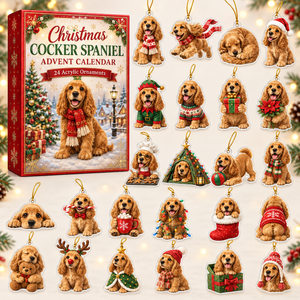 Christmas Cocker Spaniel Advent Calendar 2026 - 24-Day Festive Countdown, Acrylic Charms Blind Box - Gift For Cocker Spaniel Lovers b9842cdc-3065-4f89-a923-ae2227547997-cocker-spaniel-box-charms.png