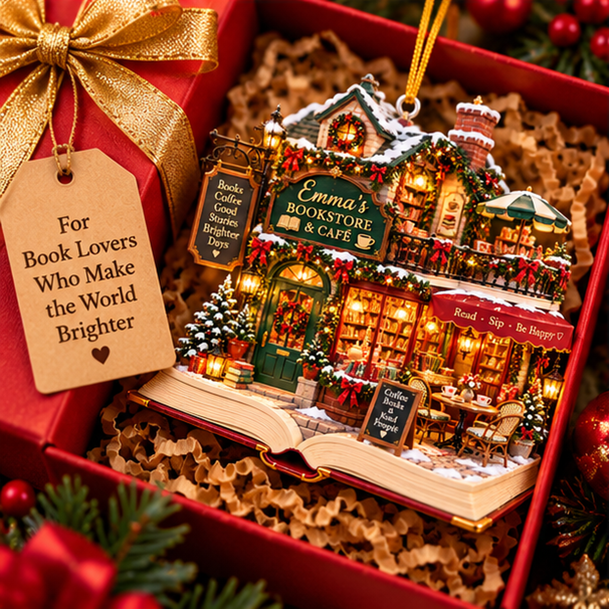 Personalized Bookstore & Café Christmas Ornament – Custom Name 2D Flat Acrylic Ornament, Cozy Coffee & Book Lover Gift b984eaf6-8ab7-44d8-9252-ff4cf500371c-emma_bookstore_cafe_03_gift_box_1200.png